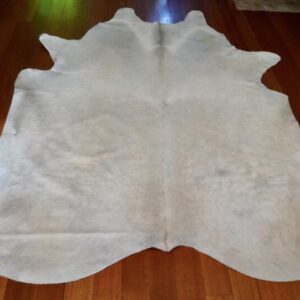 Stunning Ivory White Upholstery Grade  Premium Cowhide Rug
