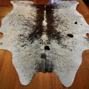 A Huge & Totally Stunning Tri Coloured Speckle Park  - An Amazing Cowhide Rug