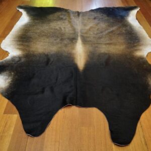 A Striking Blaze - Earthen Tones _ A Beautiful Cowhide Rug