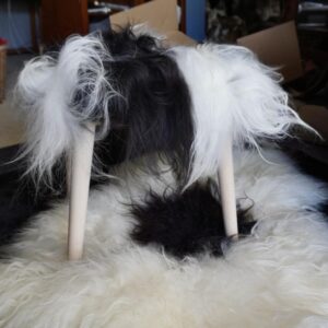 Nordic Style - A Simply Beautiful Icelandic Sheepskin & Beechwood Stool