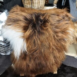Beautiful Colourings of Natural Brown & White -A Glorious Icelandic Sheepskin Rug