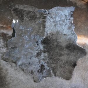 Jet Black and Super Cute -A Gorgeous Calfskin Rug