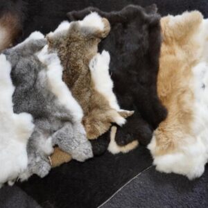 Natural Super Soft Rabbit Pelts - Fantastic for Craft