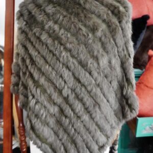 Deep Forest Green - A Lightweight Warm & Wonderful Rabbit Fur Poncho