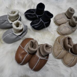 Wonderful Super Soft Genuine Shearling Booties -  They Stay On !!!
