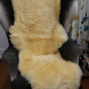 Beautiful In ButterMilk - An Australian Double Length Sheepskin Rug