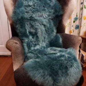 Turquoise - The Colour is Divine - A Beautiful Double Length Australian Sheepskin Rug
