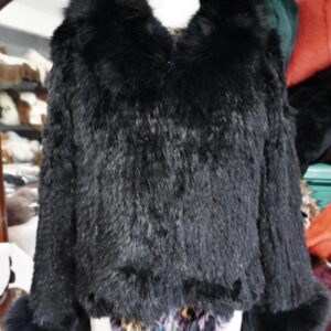 Classic Style - Timeless in Black  - A Stunning Fur Trimmed Jacket