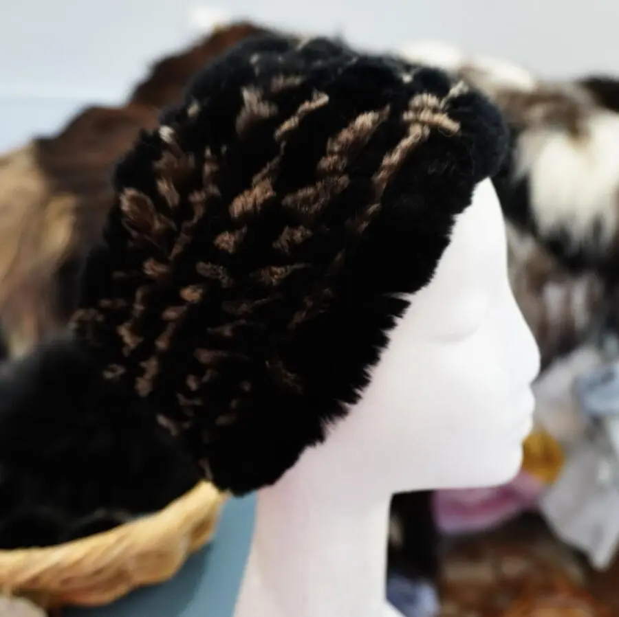 Soft & Warm - Elasticized Rabbit Fur Headband -  The Perfect Addition to your Winter Wardrobe