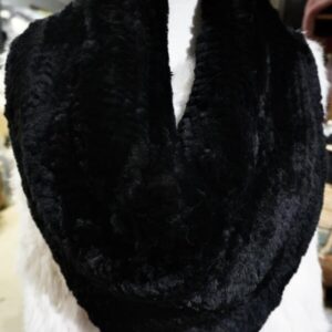 Stunning Jet Black Triangular Cowl Style Neck Scarf - Ultra Warm