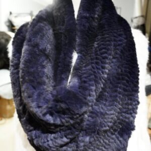 Beautiful Deep Blue Cowl Style Triangular Neck Scarf