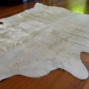 Rare & Beautiful  - A Pure White Premium Upholstery Grade Cowhide Rug