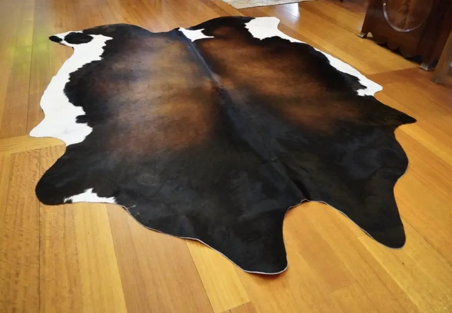 A Massive & Truly Beautiful Tri Coloured Cowhide Rug