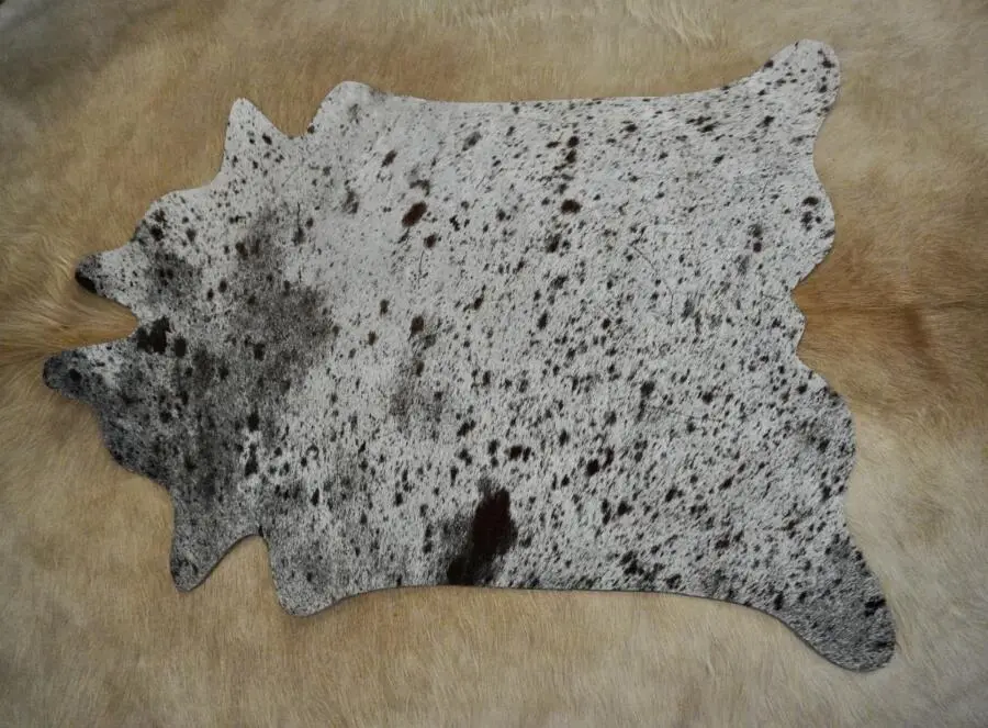 Beautiful Tri Coloured Speckled Mini Cowhide Rug
