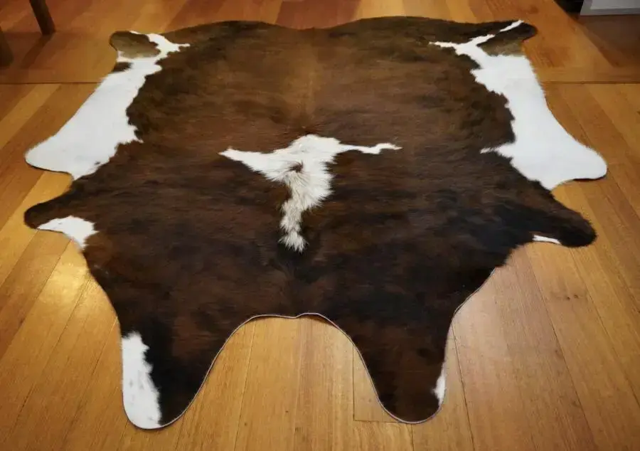 A Beautiful Exotic Tri Colour - An Amazing Cowhide Rug