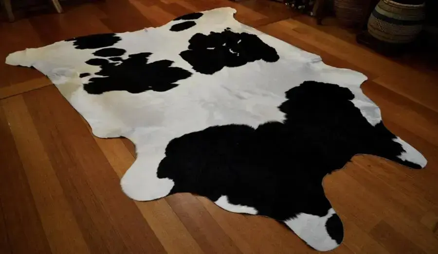 Super Silken  - A Big and Beautiful Friesian Cowhide Rug