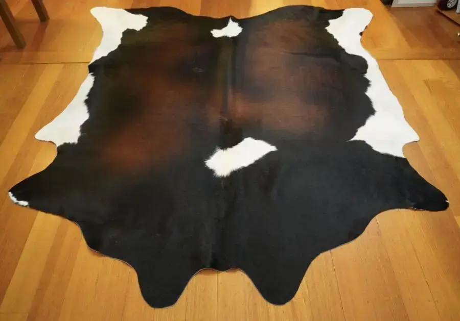 An Absolutely Stunning BIG and Beautiful Richly Coloured Cowhide Rug