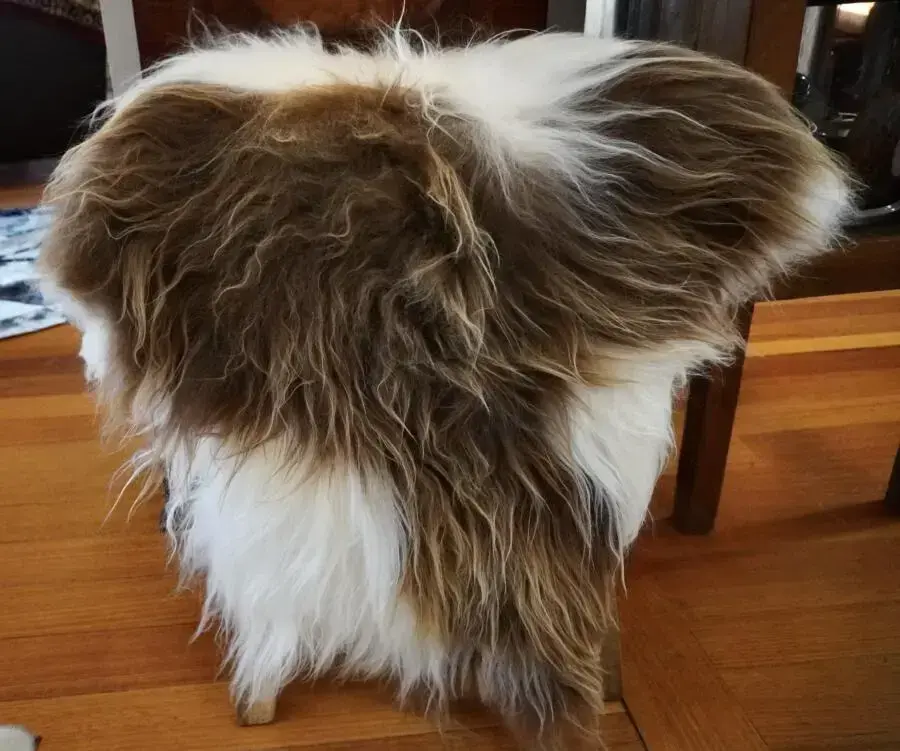 Natural Long Wool in Brown & White - From the Coldest Regions of the World to You !!!