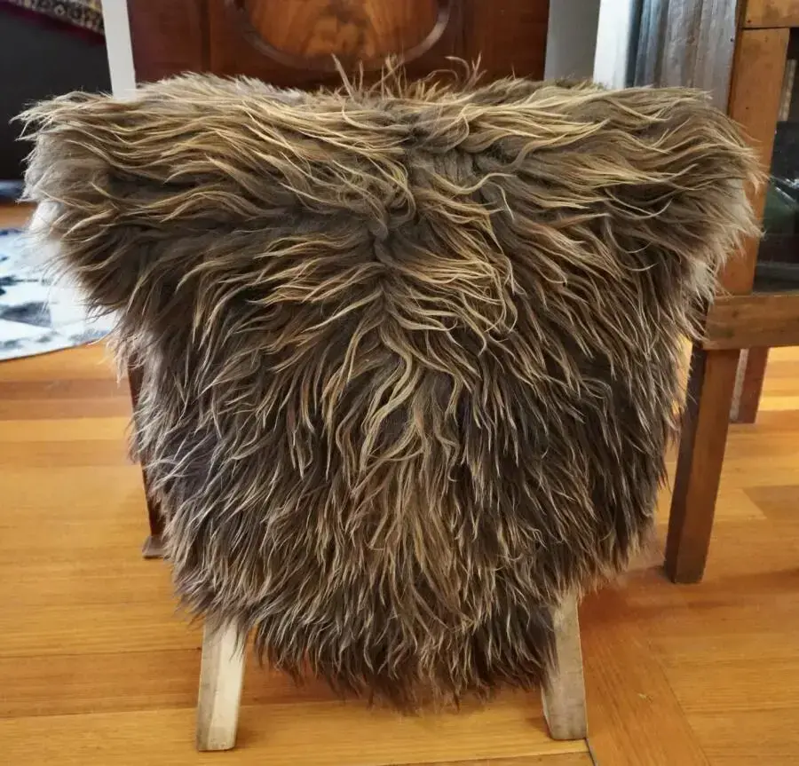 Shaggy Brown Long Wool - Nordic Decor For Your Home