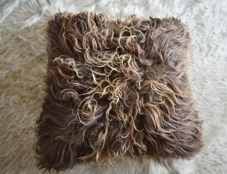 50cm Square - Statement Piece Icelandic Sheepskin Cushion Cover