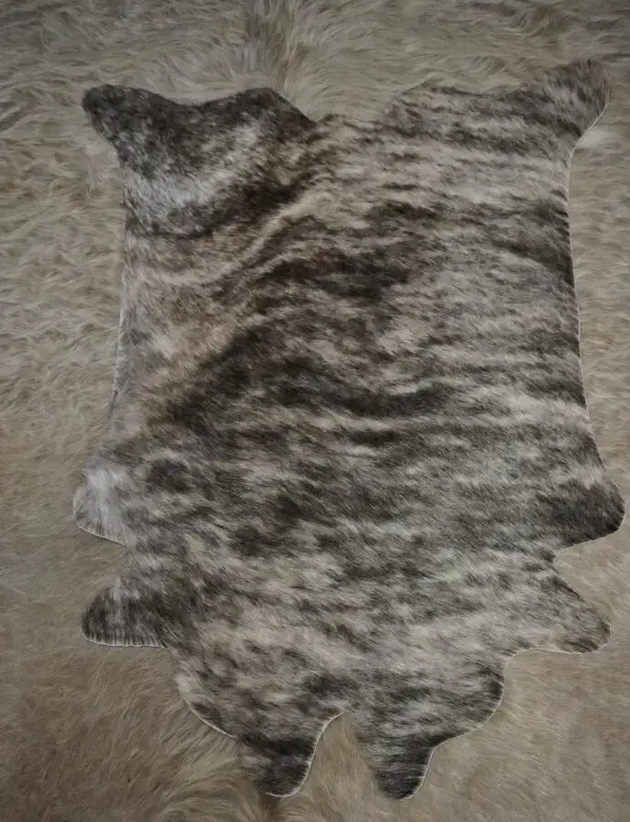 Beautiful Softly Brindled Mini Cowhide Rug