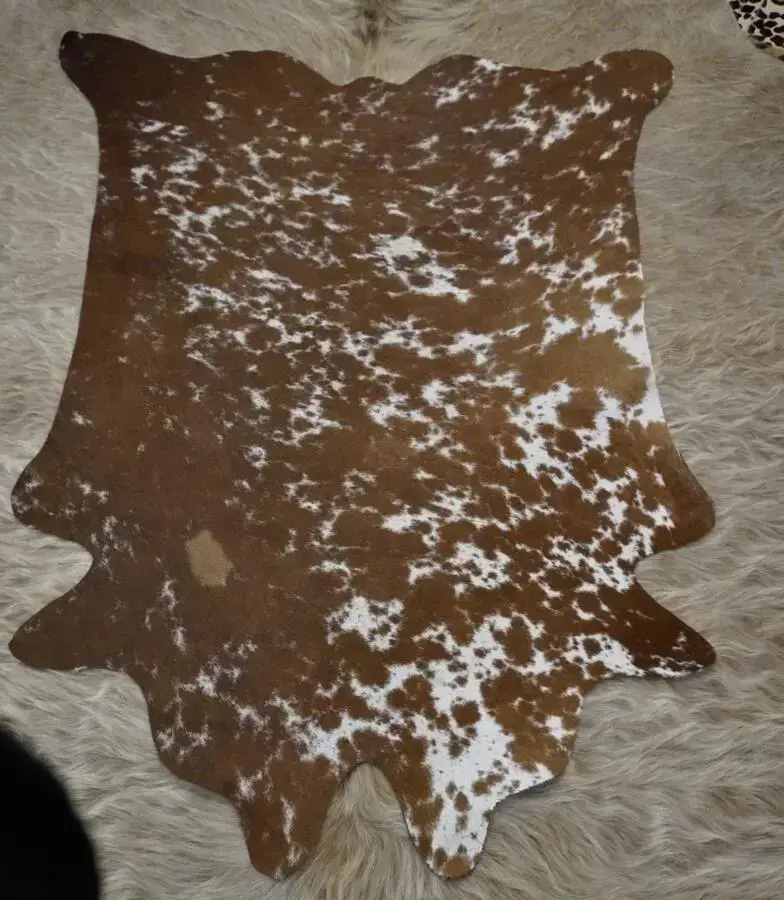 Bold and Beautiful - A Gorgeous Speckled Mini Cowhide Rug