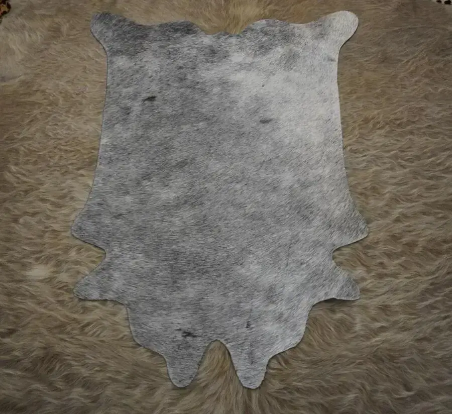 Soft Grey Tones - A Beautiful Mini Cowhide Rug
