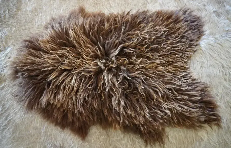 Sun Kissed Brown naturally Curly Long Wool - Just Divine