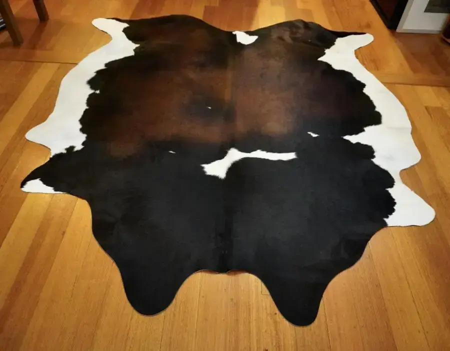 A Massive Richly Coloured Smooth Summer Coat -A Glorious Cowhide Rug