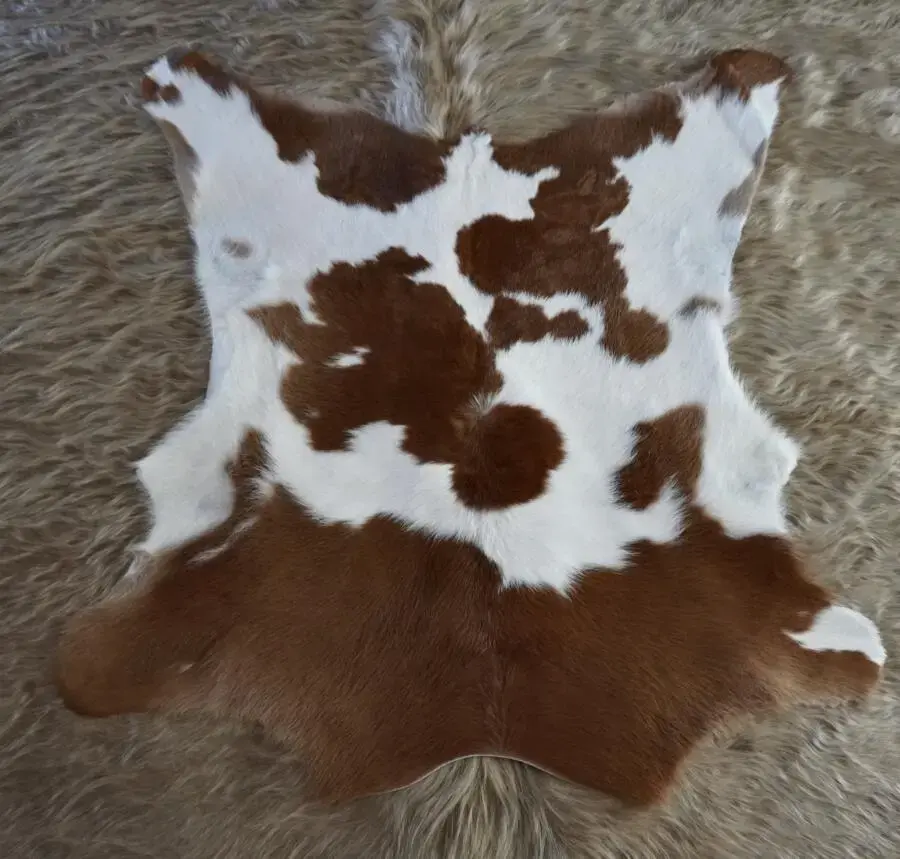 Classic Country Style -A Gorgeous Calfskin Rug
