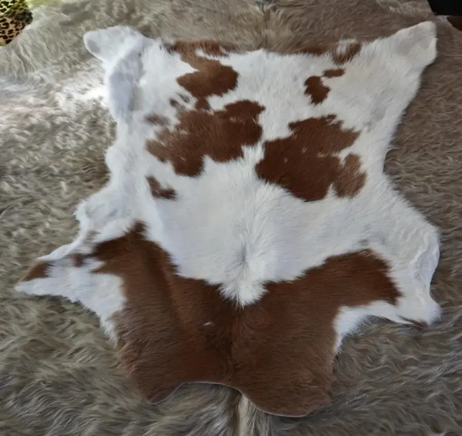 Pretty as a Picture. - A Beautiful Calfskin Rug