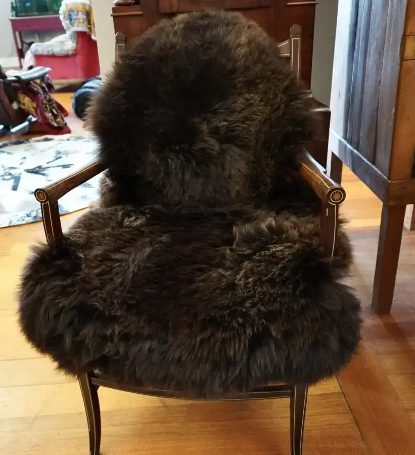 Shades of Brown - A Beautiful Rare Breed Swiss Brown Sheepskin Rug