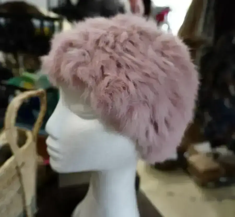 Pretty in Pink - A Lovely Thick Soft & Warm Rabbit Fur Head Band/ Neck Scarf/ Ear Warmer