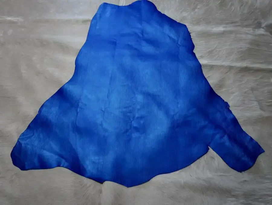 Metallic Blue Kangaroo Leather -