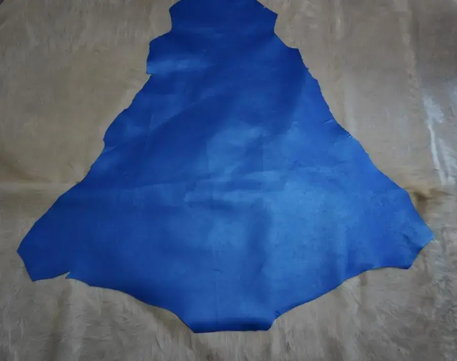 Stunning Blue Kangaroo Leather