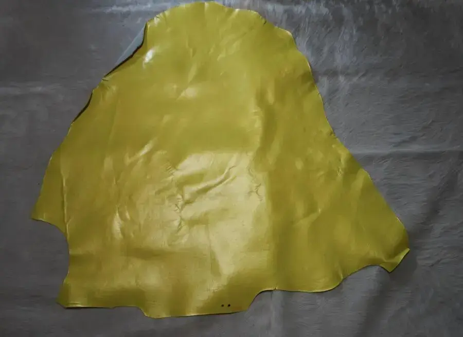 Metallic Yellow Kangaroo Leather -