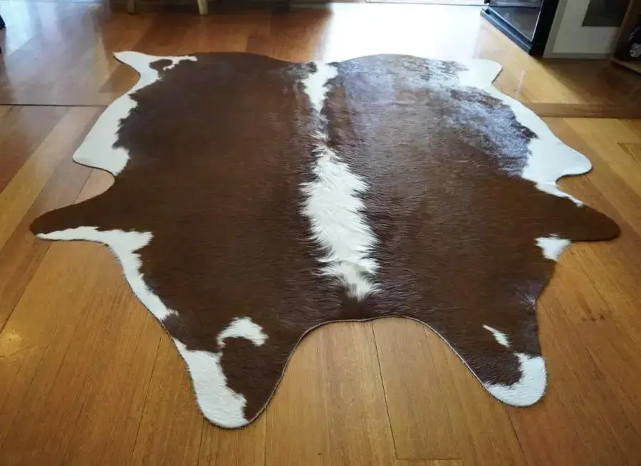 A Stunning Hereford Cowhide Rug