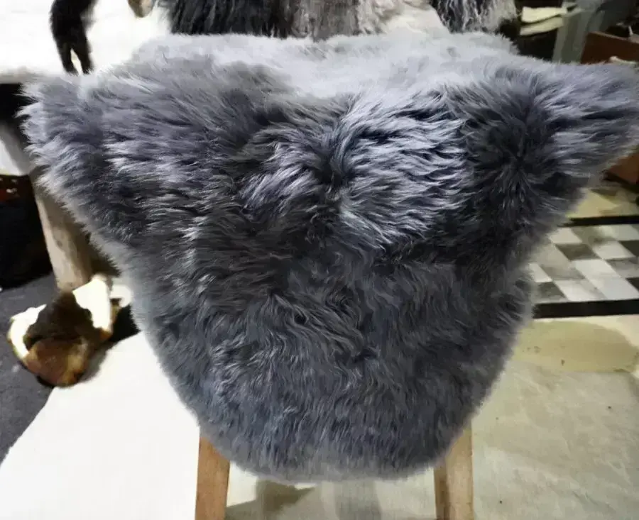 Steel Grey Australian XL Sheepskin Rug