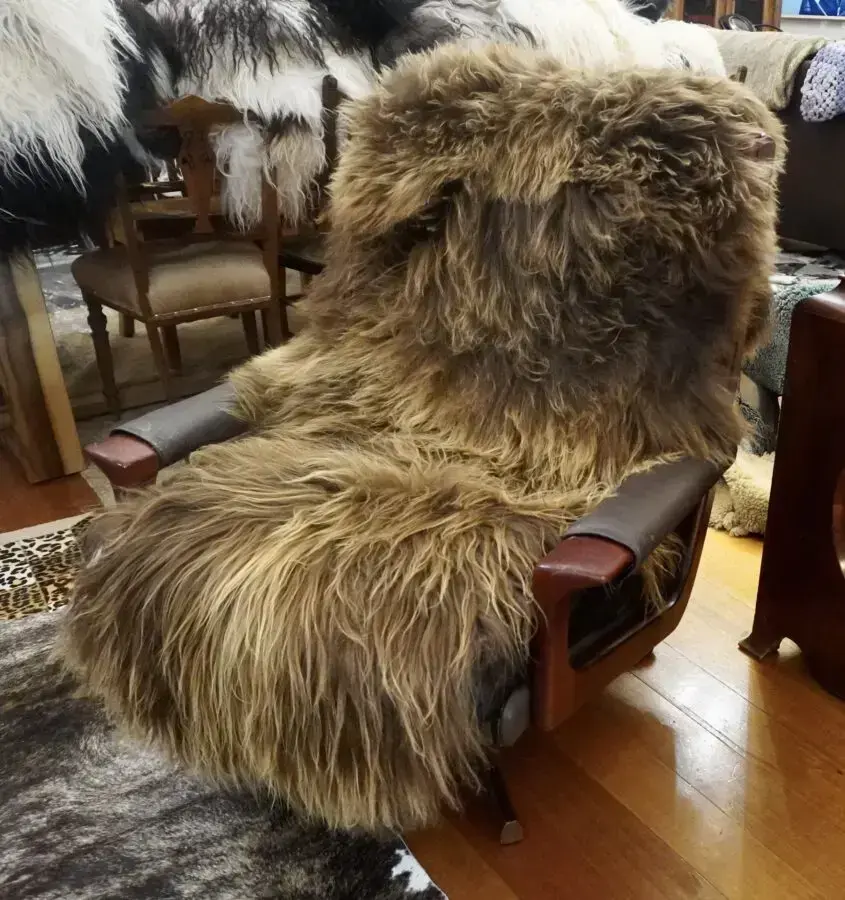 Natural Sunkissed Brown -A Stunning Icelandic Sheepskin Rug