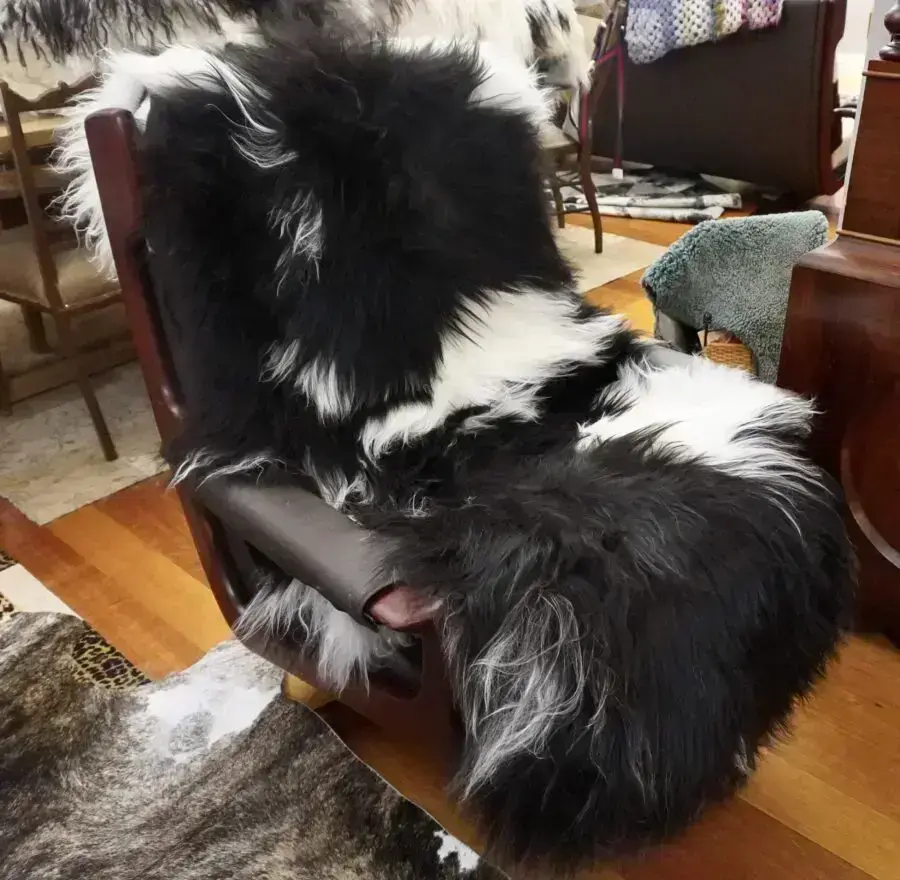 A Stunning Long Wool Icelandic Sheepskin Rug