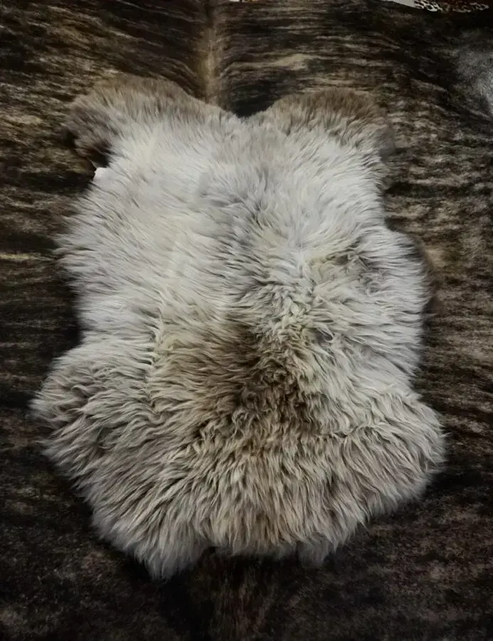 Super Tick & Soft Naturally Textured Wild Irish Sheepskin Rug