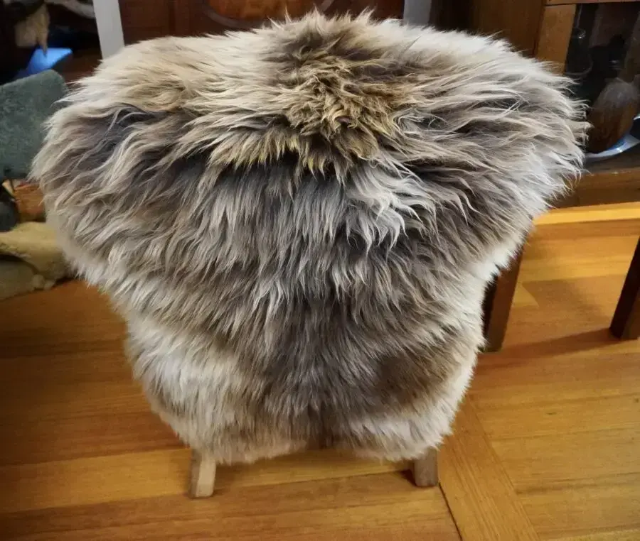 Warm Shades of Brown - An Irish Ancient Breed Sheepskin Rug