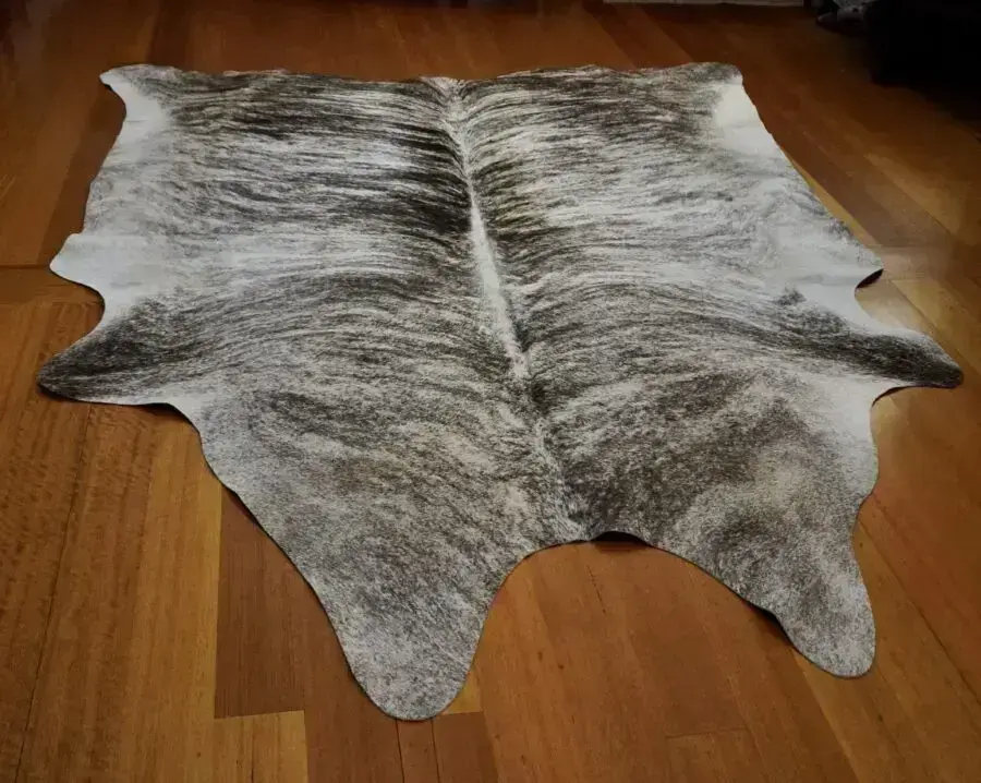 Catch The Perfect Wave - A Stunning Brindled Cowhide Rug
