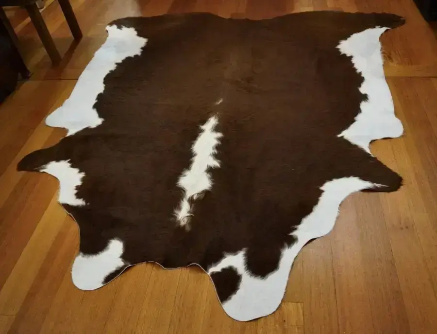 A Huge and Magnificent Classic Hereford Cowhide Rug