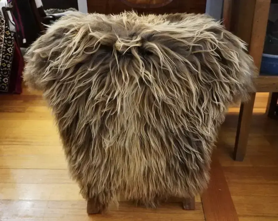 Streaks Of Golden Sun Kissed Brown  - A Naturally Beautiful Icelandic Sheepskin Rug