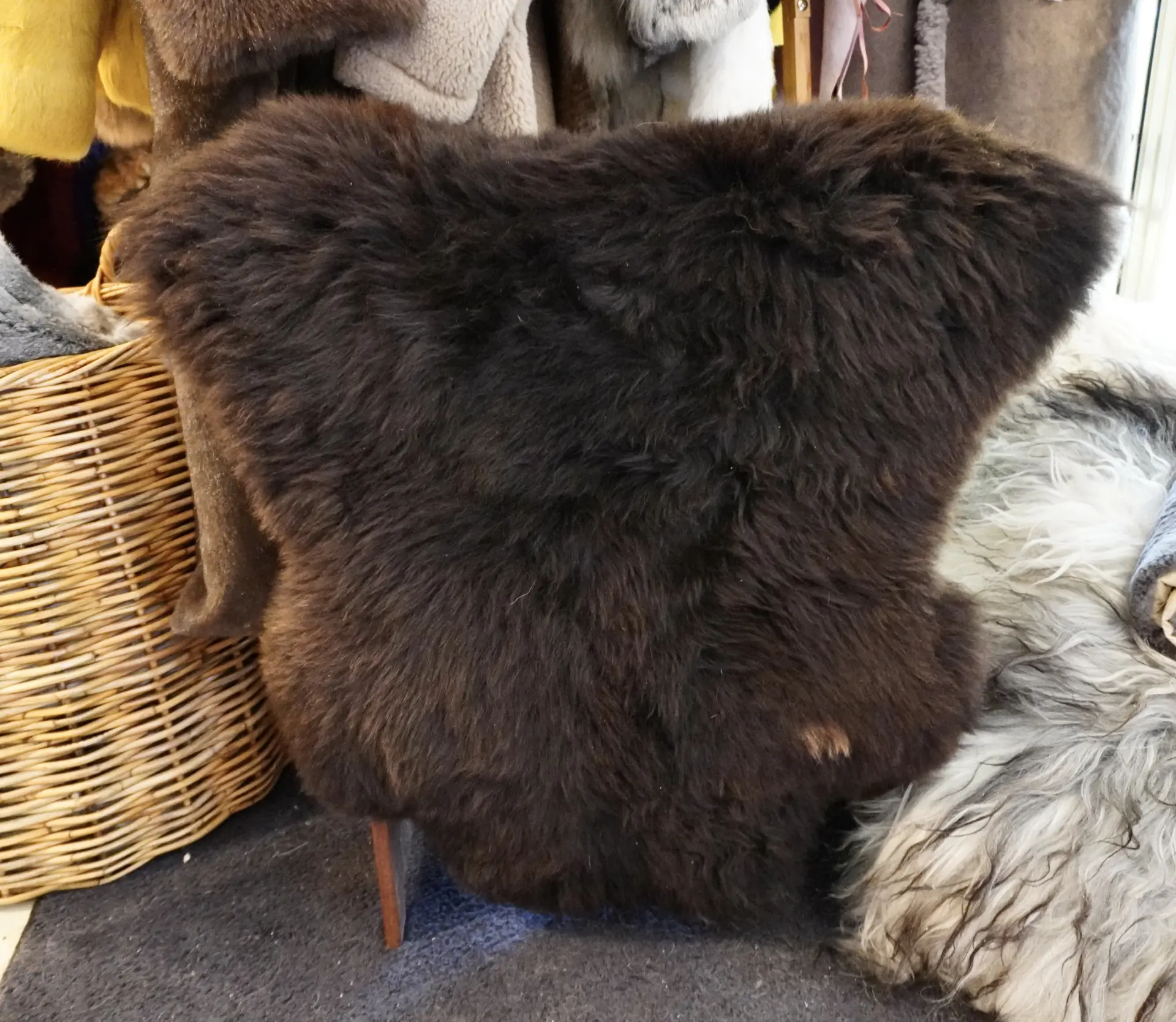 A Beautiful European Sourced Swiss Mountain Sheepskin Rug