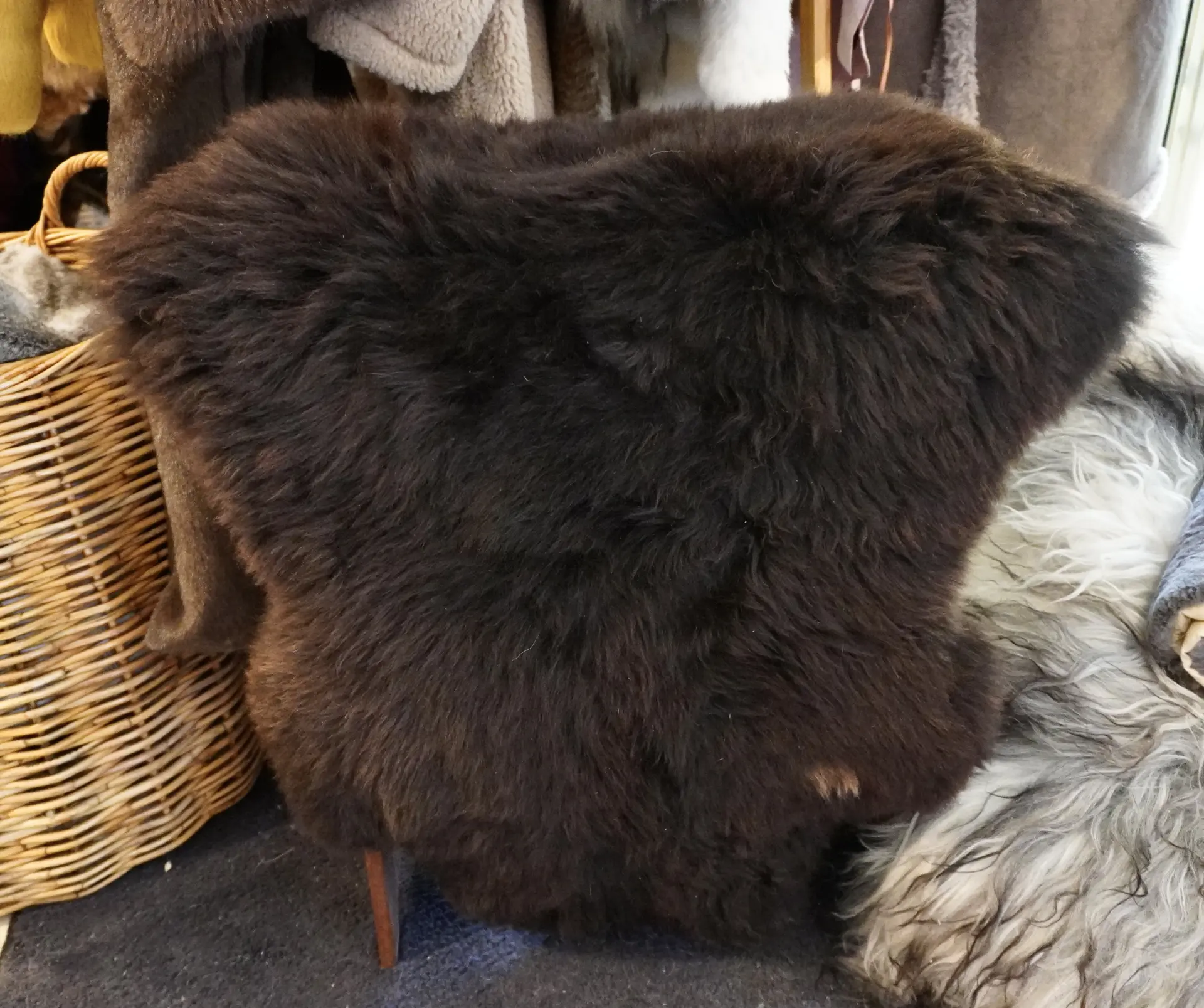 A Beautiful European Sourced Swiss Mountain Sheepskin Rug - Image 7
