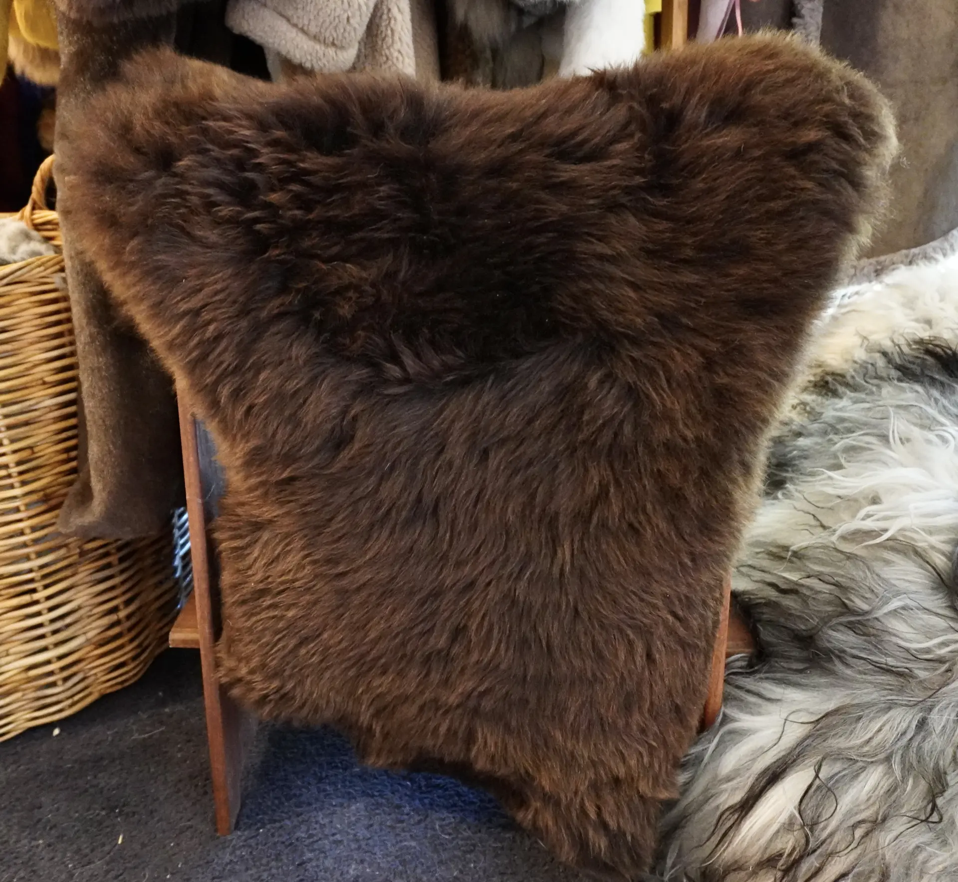 A Rare Breed Swiss Mountain Sheepskin Rug - Image 5