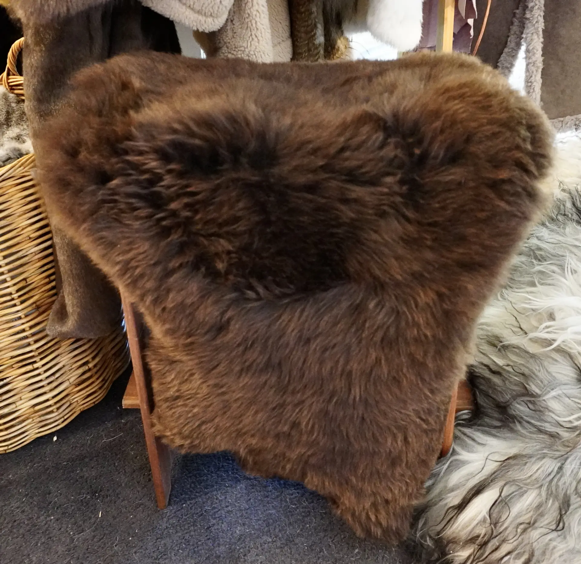 A Rare Breed Swiss Mountain Sheepskin Rug - Image 6